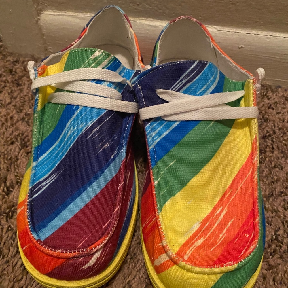 Colorful Rainbow Kids Sneakers